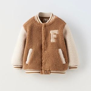 Zara Shearling Bomber Jacket 2-3 NWT